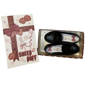 Sheep Puff Brand Black Mary Jane Shoes Size 39 (8.5)